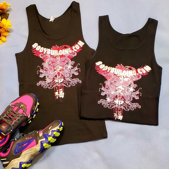 2 for 1! New Bodybuilding.com graphic Tanks XL - Picture 3 of 6